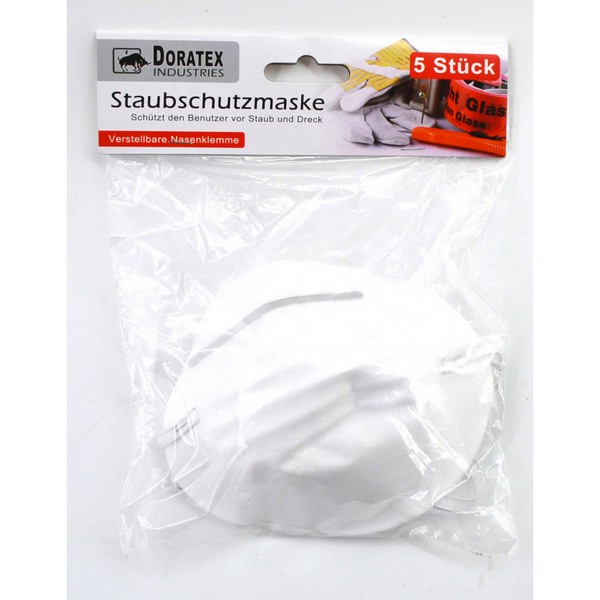 Doratex Industries Dust Masks, 5pcs, White